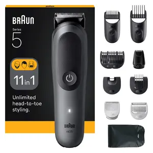 Matu griežamie Braun AIO5560 Melns Pelēks 0.5 mm līdz 2.1 cm 120 min