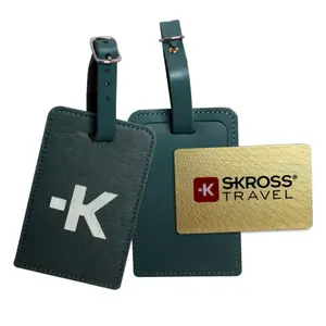 Skross SKTA1001LUTSICN Grey Travel Adapter Leather PVC 110x70mm