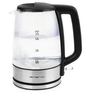 Электрический чайник Emerio 1.7 L 2200 W Черный Прозрачный