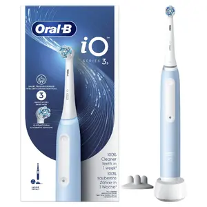 Vibrējošā zobu birste Oral-B iO 3 Gaiši zila Pieaugušajiem Dziļa tīrīšana Mīksta Balināšana