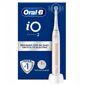 Electric toothbrush Oral-B iO2 pink — rechargeable, smart pressure sensor