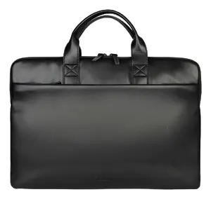 Tucano Isotta Messenger Case for 16-Inch Laptops Black Polyurethane with Carrying Handle and Shoulder Strap