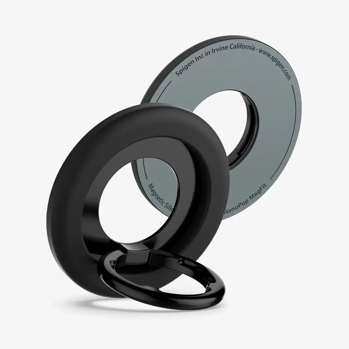 Spigen Nano Pop (MagFit) magnetic ring — Black Photo 3