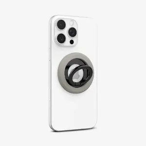 Magnetic ring Spigen Nano Pop MagFit Truffle Gray Metal Silicone