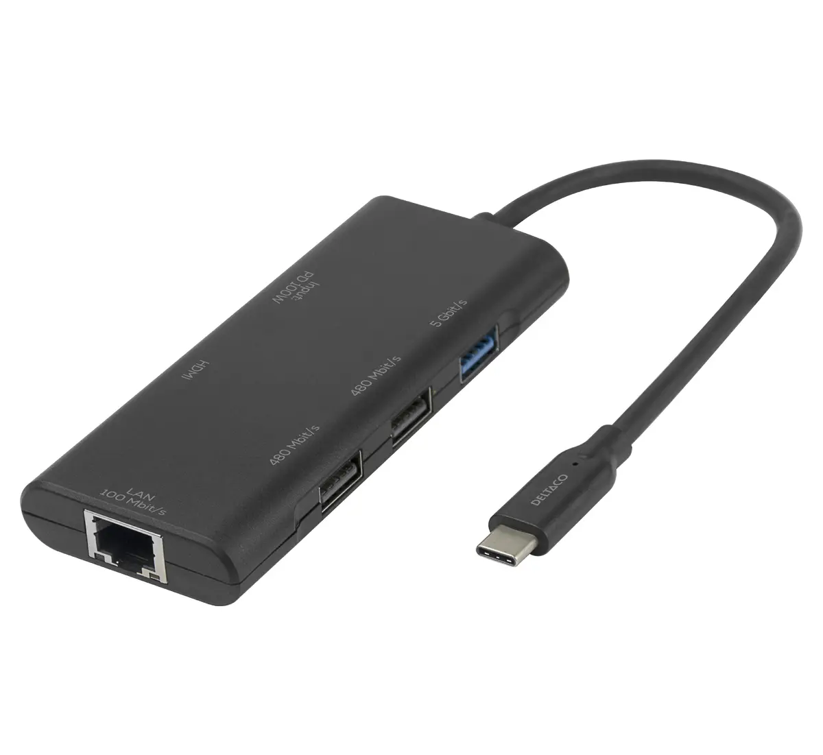 Deltaco USBC-HDMI31 klēpjdatora dokstacija un porta