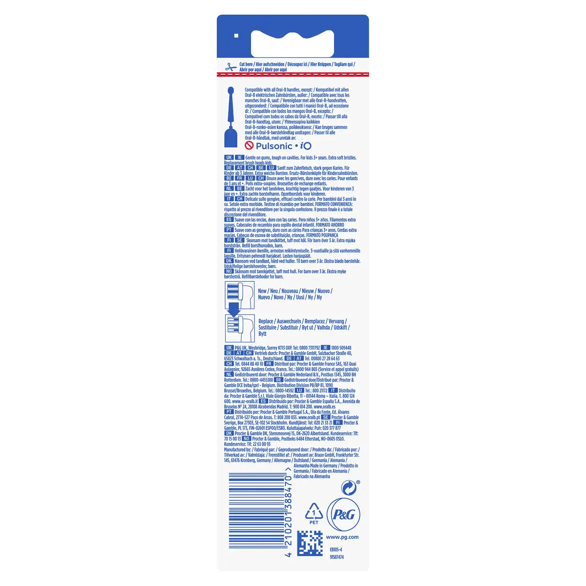 Oral-B replacement toothbrush heads 4 pcs Photo 3
