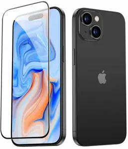 Защитное стекло Tempered для iPhone 15 — прозрачное закалённое стекло, 1 шт.