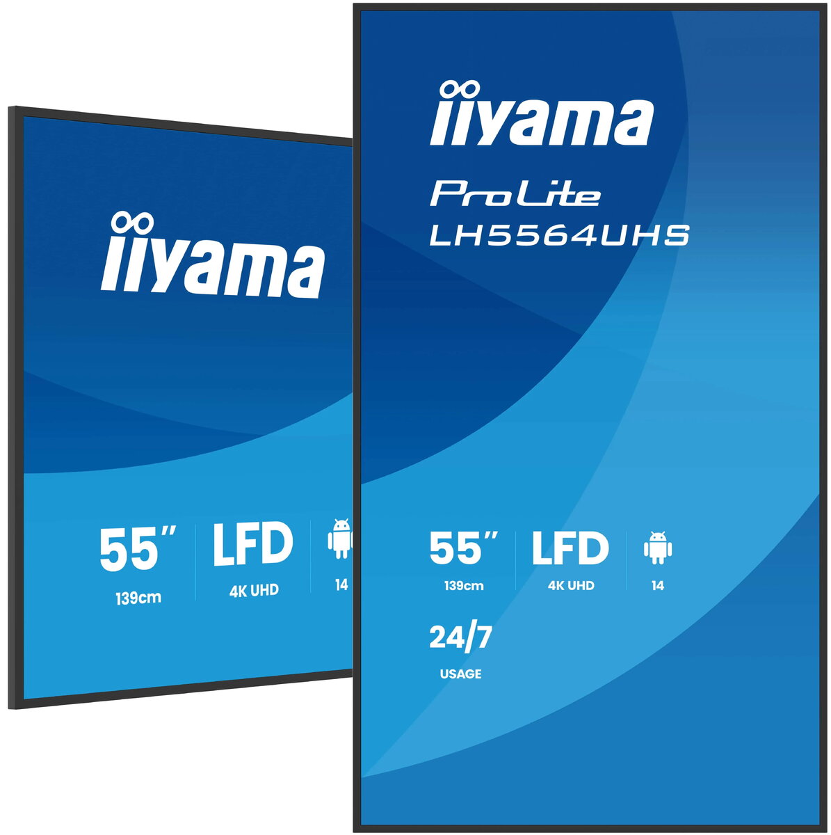 Iiyama LH5564UHS-B1AG Reklāmas displejs 55 Collas