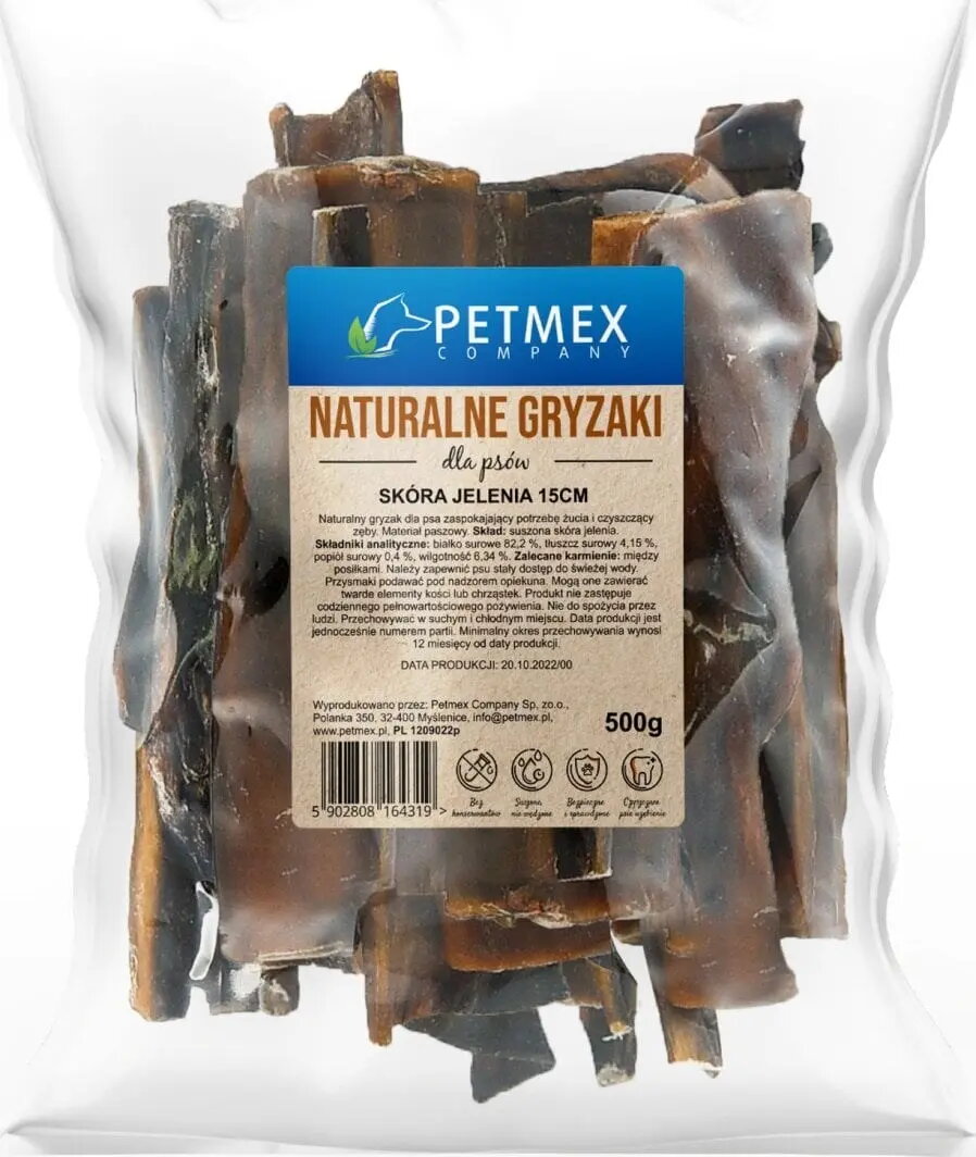 Suņu gardums PETMEX Brieža āda 500