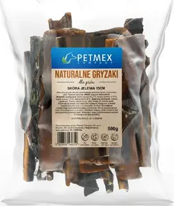 Лакомство для собак PETMEX Оленья шкура 500 г – натуральная жевательная закуска