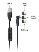 connectIT PowerLink 3-в-1 магнитный кабель CCA-2200-BK Photo 3