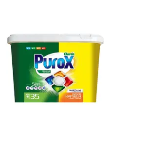 Veļas kapsulas Purox Color 35 gab. — mazgāšanas kapsulas krāsainiem audumiem, dozētas