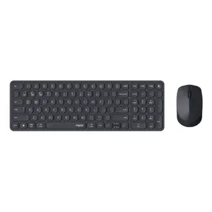 Rapoo 9310M Tastatūra Pele iekļauta Bezvadu Bluetooth Melna