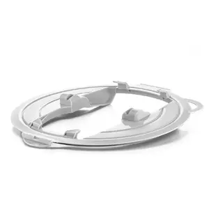 Multiplate cover/stand for Multimaker bowl Börner DE143PL93513 — white plastic, 25×25×4.5 cm