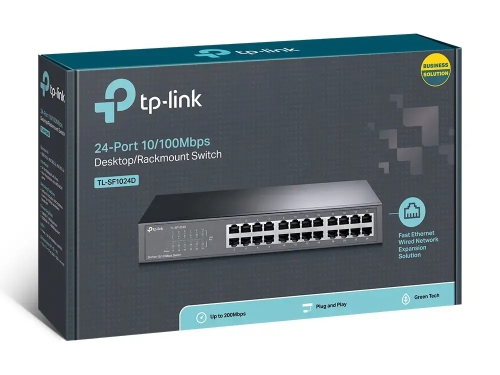 TP-Link TL-SF1024D 24 porta nevadāms Fast Ethernet slēdzis Photo 4