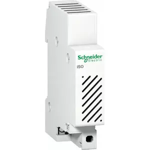 DIN-rail Sounder / Bell Schneider Electric iSO A9A15320 — 230V AC, 80 dB, 5 VA