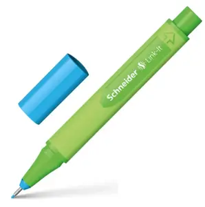 Финелайнеры Schneider Electric Link-It, синие чернила, пластиковый корпус, упаковка 10 шт.