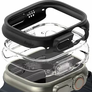 Защитный чехол для Apple Watch Ultra 49 мм — Ringke Slim 2 шт. (Прозрачный и Матовый чёрный)