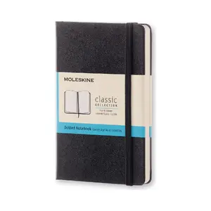 Pierakstu grāmatiņa Moleskine Classic ciets vāks melna A5, 70 g/m², matēts