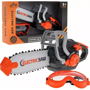 Children's Woodcutter Play Set 1dea.me ZWA.778-2 — Interactive Mechanical Saw and Protective Goggles for Ages 3+
