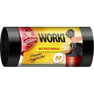 Garbage Bags Anna Zaradna 20 L, black, durable, pack WNS-0509