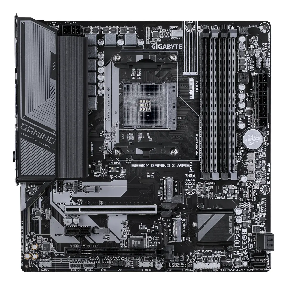 Материнская плата GIGABYTE B550M GAMING X WIFI6, B550 Photo 2
