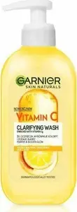 Facial Cleansing Gel GARNIER with Vitamin C 200 ml for Matte and Tired Skin