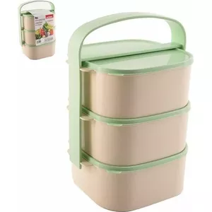 Dinner Mess Kit ORION Menażka 3.45 L cream — multi-compartment lightweight food container