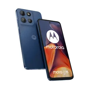 Motorola moto g15 17,1 cm (6.72") Две SIM-карты Android 15 4G USB Type-C 8 GB 128 GB 5200 mAh Темно-синий