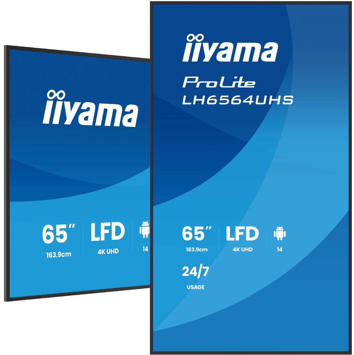Iiyama LH6564UHS-B1AG Reklāmas displejs 65 Collas