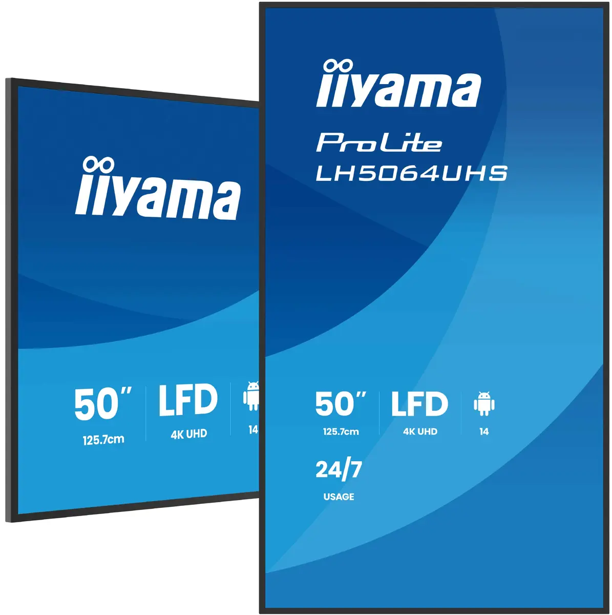 Iiyama LH5064UHS-B1AG Digitālā Signālaparatūras Panelis 50