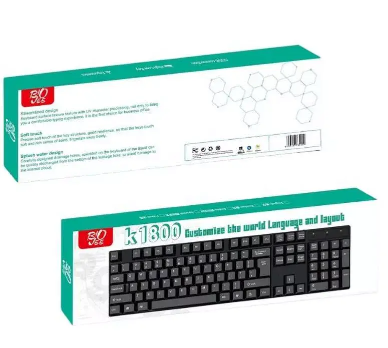 Проводная клавиатура RoGer K1800 USB Photo 3