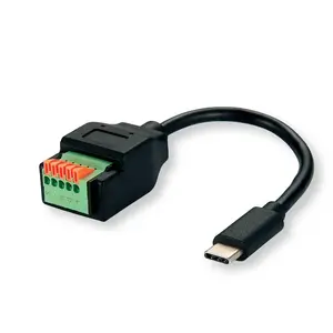 Interface Card ROLINE 12.02.1173 USB Type-C Male Terminal Black Green Orange 0.15m