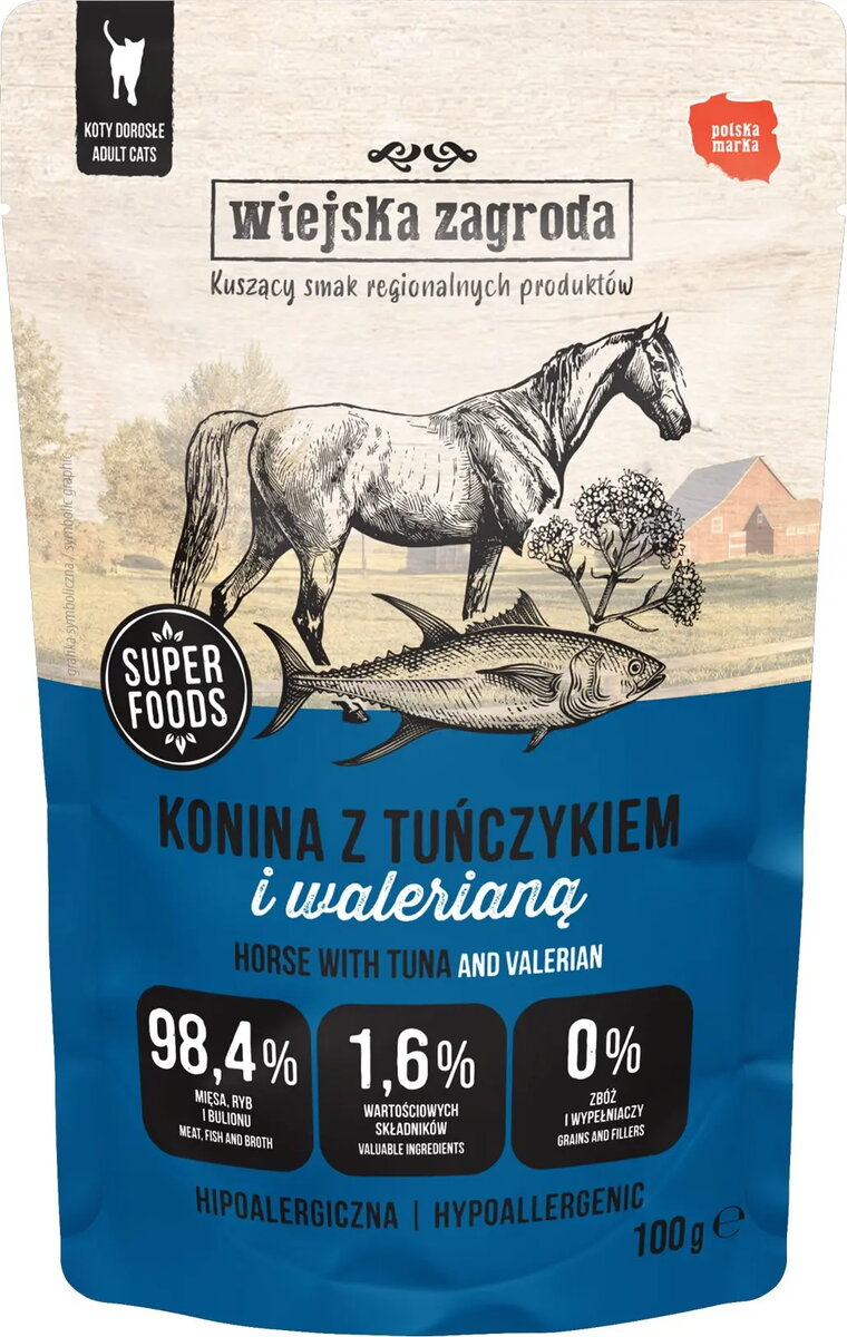 Mitrs kaķu barība wiejskazagroda Karma Konina