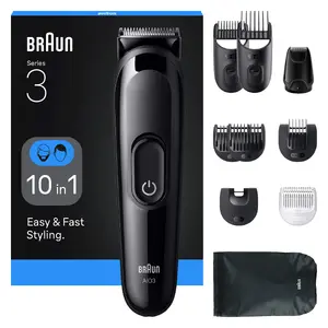 Hair trimmer Braun AIO3560 Black 0.5 mm to 2.1 cm Battery