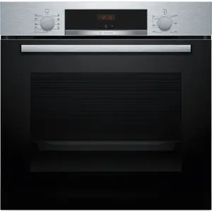 Built-in electric oven Bosch Serie 4 HBA514BS3 — 71 L, 3400 W, stainless steel/black, hydrolytic clean