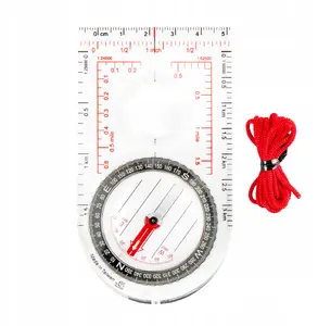 Handheld map compass Helikon Scout Mk2 Acrylic Blend — liquid-filled, scales 1:25k/1:24k/1:50k/1:62.5k, backlight, ruler, 10 mm depth