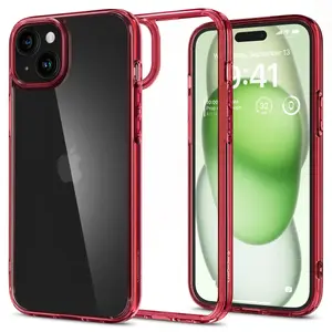 Чехол-крышка Spigen ACS06654 для Apple iPhone 15 Plus, 6.7" (17 см), TPU+PC, красный