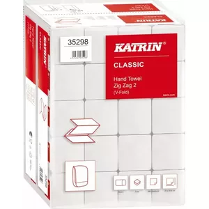 Paper towel Katrin Classic ZZ fold 2-ply white (MPN 35298)