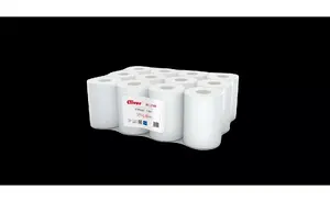 Paper Towel Roll Cliver CLIVER 65 — 1-ply recycled paper, white, pack of 12