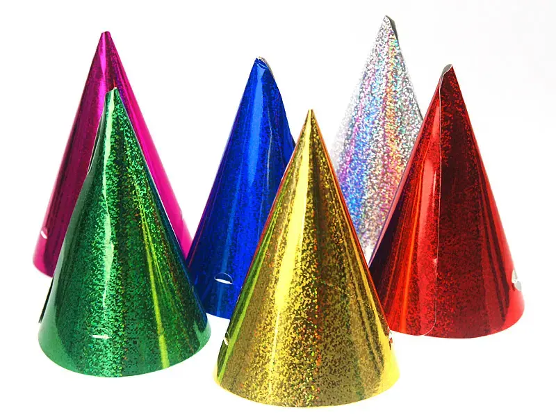 PartyDeco Holographic cepure 16 cm, 20 gb. Photo 3