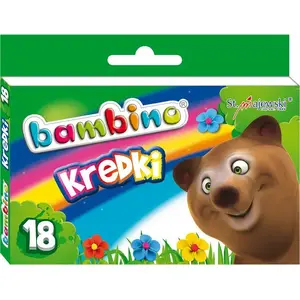 Colored pencils Bambino 18 colors, Bambino licensed set, wooden drawing pencils