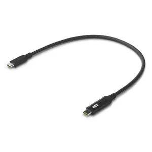 USB cable Ubiquiti UACC-Cable-USB-100W-0.3M-BK USB C Black Grey 0.3m