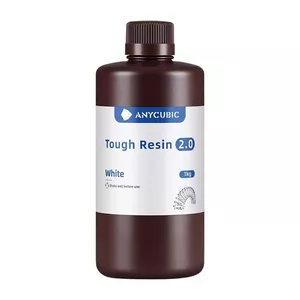 AnyCubic Tough Resin 2.0 — White, Low Odor, High Strength 3D Printing Resin