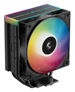 Fan DeepCool AG400 BK ARGB V2 120 mm Black — 120mm hydraulic bearing CPU cooler fan, multi-socket support