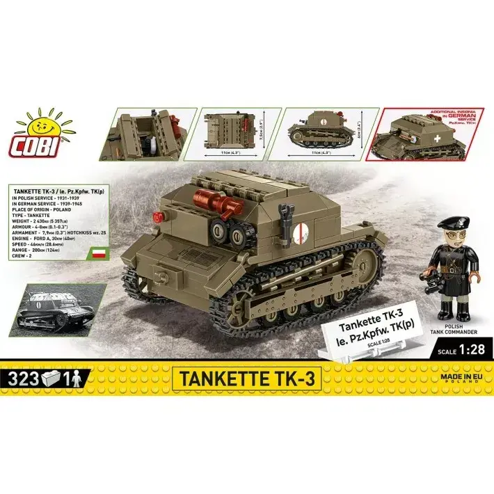Cobi Tankette TK-3 — 323 detaļas Photo 4