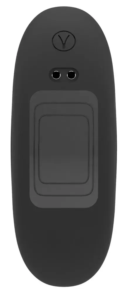 Анальный вибратор ANOS Silicone Black — 2-рукий RC, перезаряжаемый Photo 7
