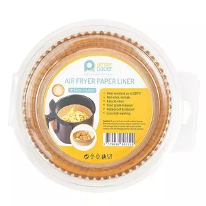 Airfryer papīra ieliktņi Amber Paper 16 x 4.5 cm vienreizlietojamām groziņām