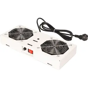 Secomp fan unit 26.21.0294 — 2 fans for 19" wall-mount, grey