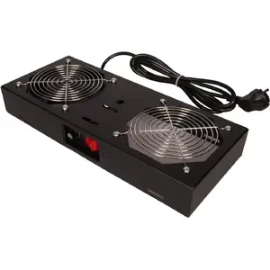 Fan unit Secomp 26.21.0297 — 1 fan, for 19-inch wall cabinet, black